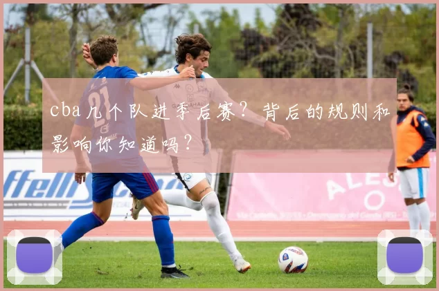 cba几个队进季后赛？背后的规则和影响你知道吗？